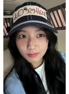 正品Wai Kei 韩国品牌金智秀同款遮阳贴布棒球鸭舌帽女