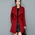 Manna trẻ em 2018 mùa thu đông mới phiên bản áo khoác Hàn Quốc mới trong phần dài của áo len nữ mỏng giảm béo áo khoác len - Áo khoác ngắn