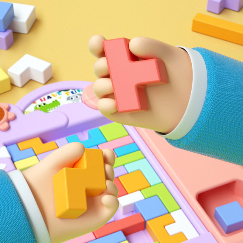 儿童益智区玩具拼图俄罗斯方块积木幼儿园小中大班3到6岁生日礼物,淘宝优惠券,粉丝福利购,淘宝优惠卷