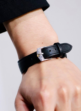 AntidoteBuyersClub Leather Bracelet 银扣皮腕带