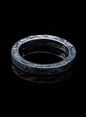 Antidote BuyersClub Engraved Flat Ring 日产950银唐草立体戒指