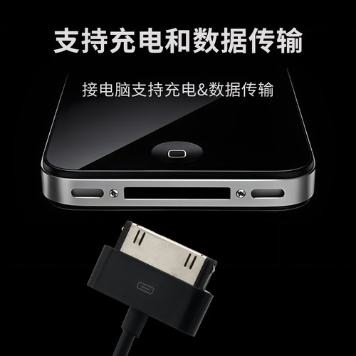 TYPE C 转 30pin数据线老式接口老款插头充电线USB充电器typec口转换线适用于苹果iPhone4/4S iPad1/2/3 ipod - 图1