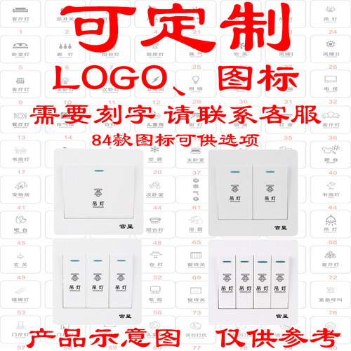 86型家用明暗装白色五孔二三插眼多孔10A电源墙壁墙内插座面板 - 图1