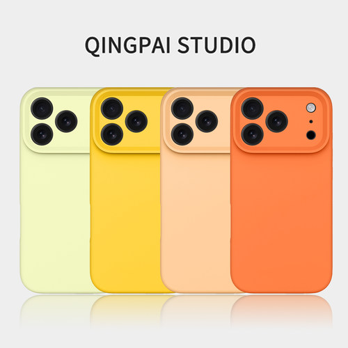 液态硅胶适用iphone17promax新款苹果16pro手机壳15纯色14镜头13全包12情侣11高级感2025air简约防摔外壳plus - 图1