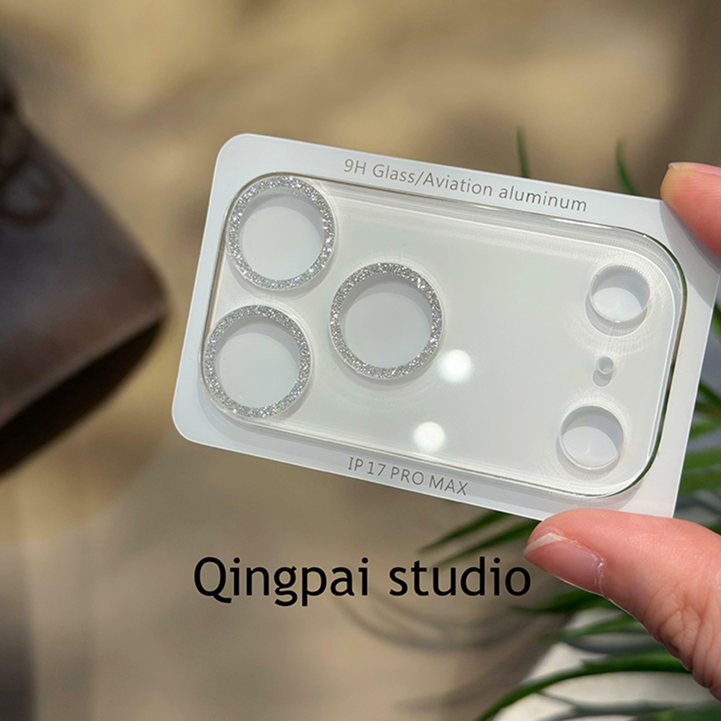 轻派闪粉镜头膜适用iPhone17promax透明苹果air钢化玻璃16/15/14 - 图2