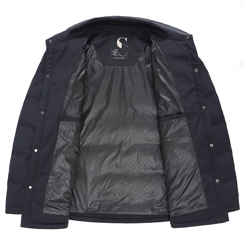 胖子轻薄翻领羽绒服男秋冬季加肥加大码宽松保暖衬衫领羽绒外套男,淘宝优惠券,粉丝福利购,淘宝优惠卷