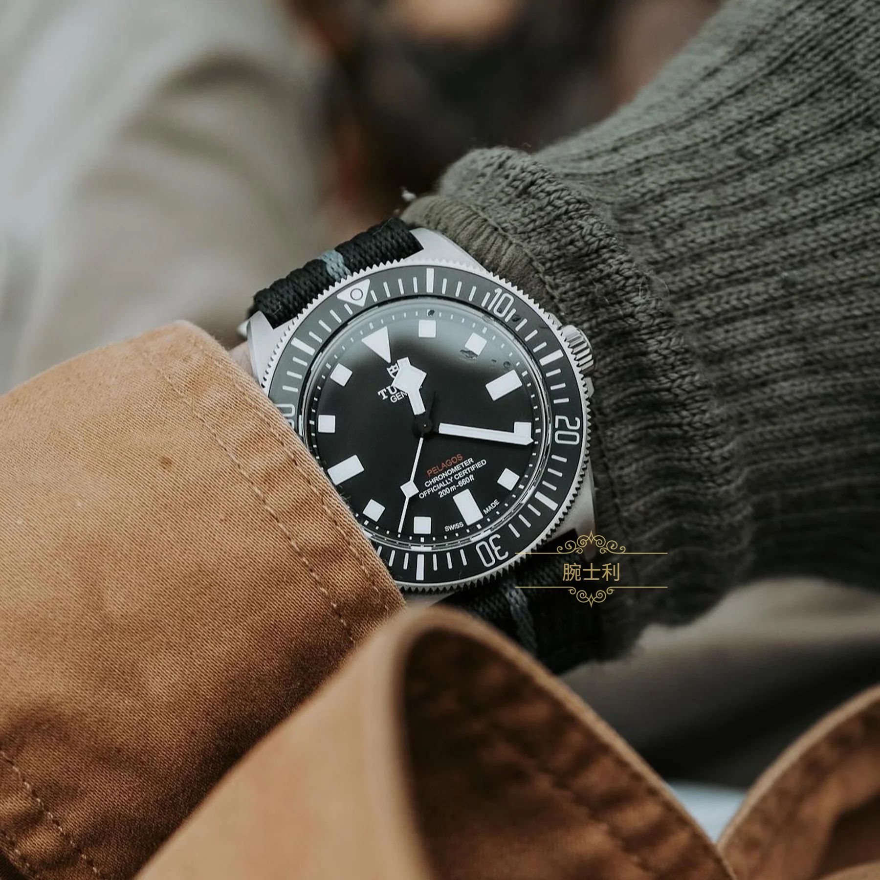 魔术贴表带20/22mm加长尼龙编织适用汉密尔顿劳力士迪通拿欧米茄 - 图2