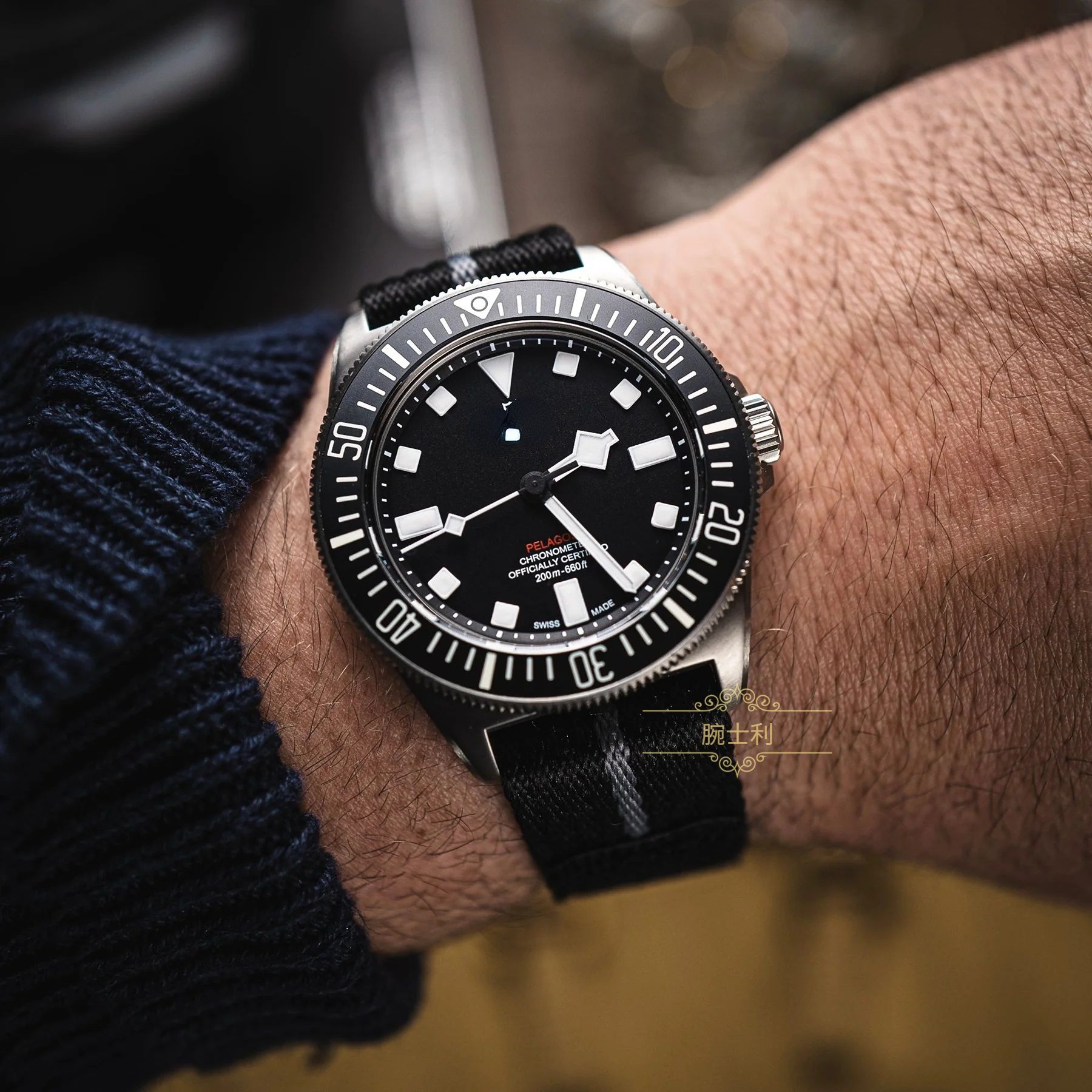 魔术贴表带20/22mm加长尼龙编织适用汉密尔顿劳力士迪通拿欧米茄 - 图1