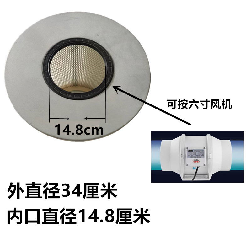 木雕核雕玉雕石雕可水洗吸尘滤芯打磨木工粉末雕刻工作台除尘滤筒 - 图0