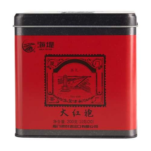 海堤茶叶旗舰店XT5932罐装礼盒装大红袍200g乌龙茶厦门茶厂 - 图3