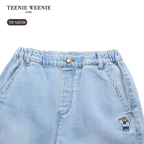 TeenieWeenie Kids小熊童装 男童休闲 牛仔短裤 - 图1