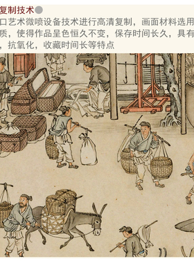清代杨大章 仿宋院本金陵图 1比1原版复刻长卷古画古代名画收藏