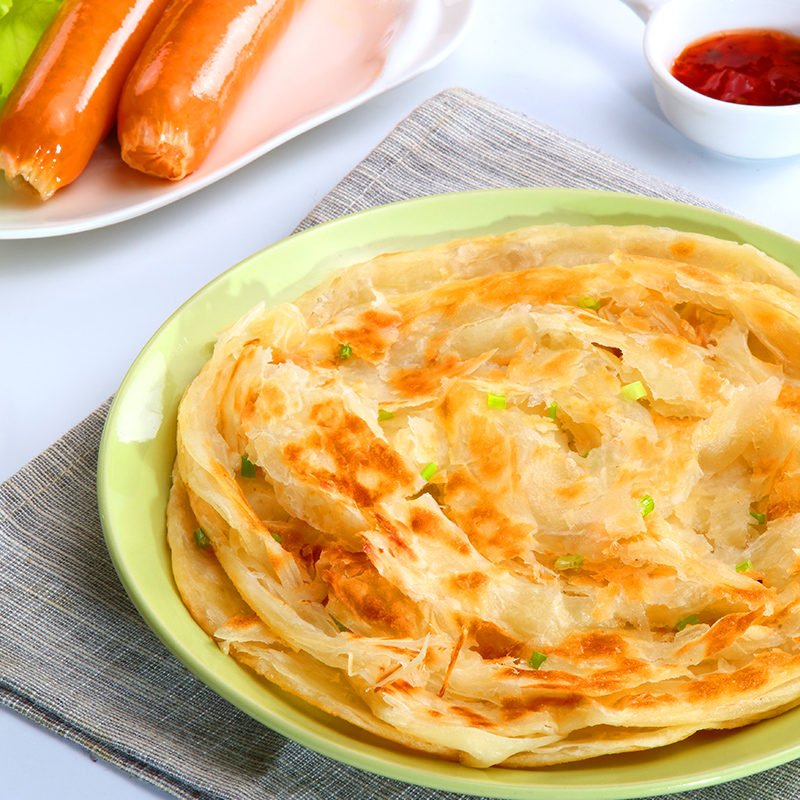 原味手抓饼家庭装家用商用台湾风味手抓饼皮千层饼葱油早餐煎饼 - 图2