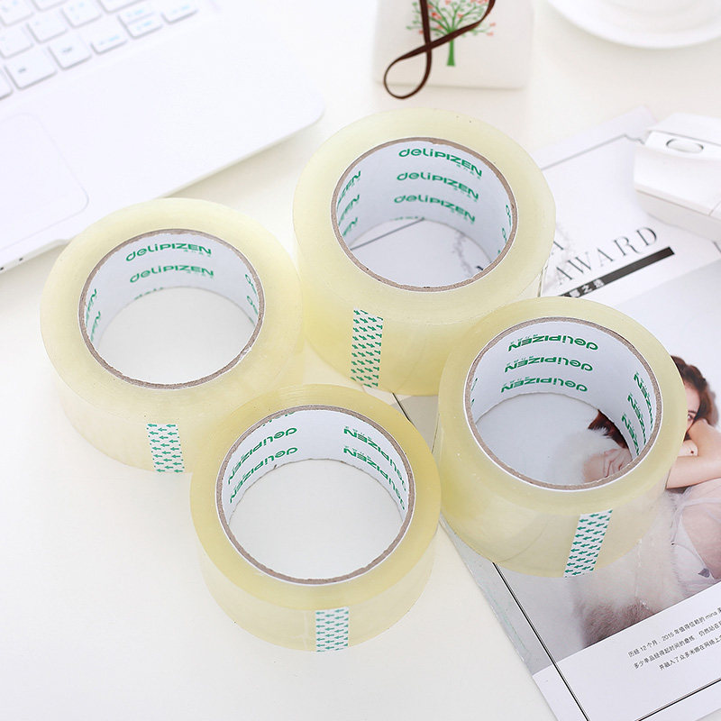 得力透明胶带封箱胶带快递封口布粘性胶带打包胶带纸量贩装,淘宝优惠券,粉丝福利购,淘宝优惠卷