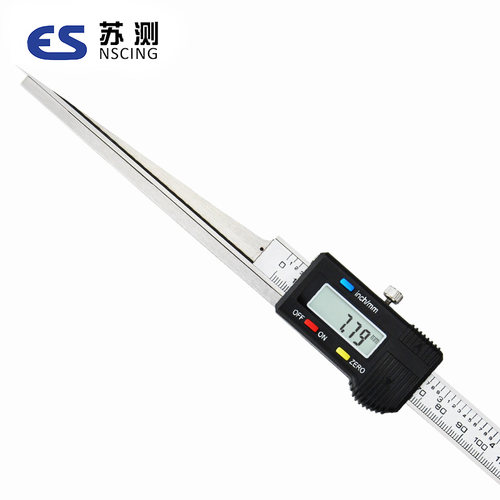 苏测数显楔形塞尺机械塞尺间隙规不锈钢塞尺游标塞尺缝隙检测斜面 - 图0