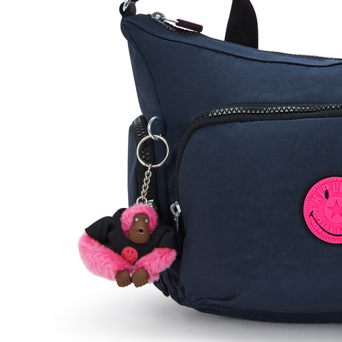 Kipling X Smiley男女新款大容量轻便休闲简约斜挎单肩包牛角包 - 图3