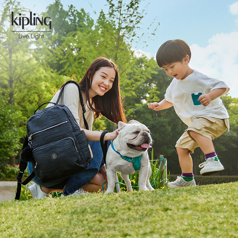 【预售】kipling男女大容量双肩包 kipling双肩背包