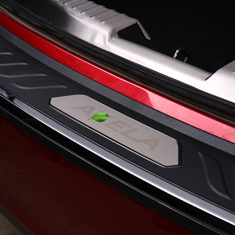 适用于14-19款马自达3昂克赛拉后护板改装踩踏板专用后备箱防护板 - 图2