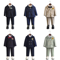 Flower Boy Wedding Little Boy Dress Baby One Year Old Suit Boy Little Suit Suit Autumn Winter Children Positive Dress