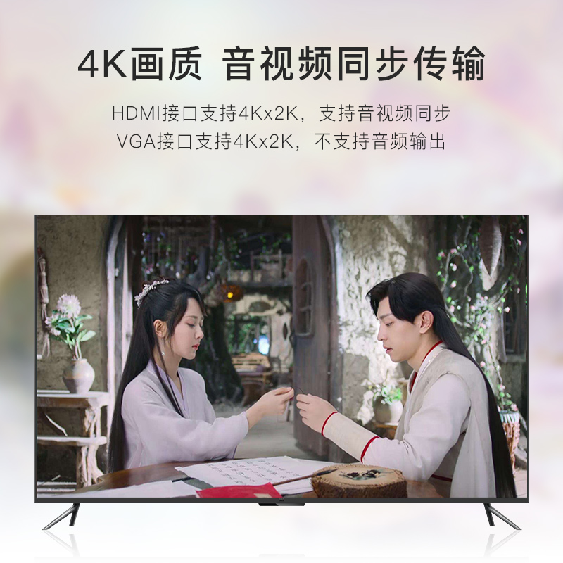 科乐多thunderbolt雷电2视频扩展坞四合一minidp转dp HDMI VGA接电视DVI投影仪大屏转换器拓展坞适用苹果微软 - 图2