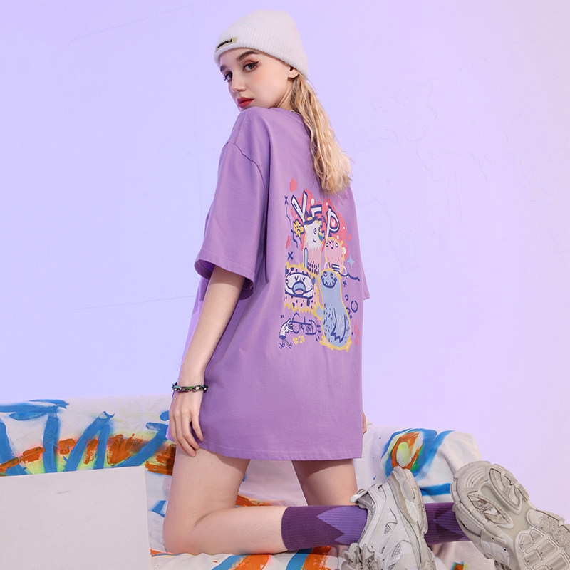 yep紫色2022新款夏季薄纯棉t恤 yepT恤