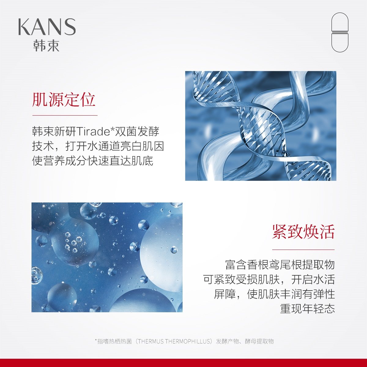 韩束紫胶囊塑颜新肌紧致精华霜面霜 伟洁化妆品乳液/面霜