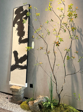 高端会所景观装饰落地海岛春花