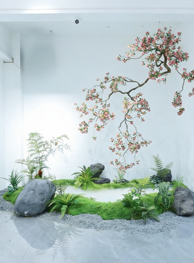 高端会所景观装饰悬挂海岛春花