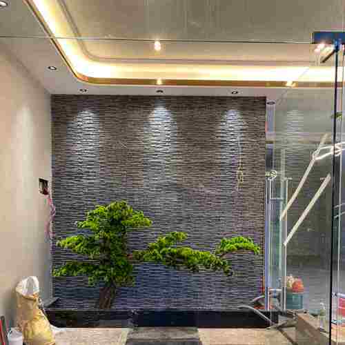 仿真迎客松大型仿真树罗汉松崖柏假树商场酒店装饰禅意摆件 - 图1