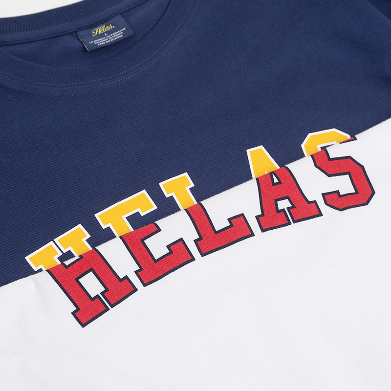 [法国]Helas CAMPUS TEE WHITE/NAVY 经典LOGO短袖T恤 - 图3