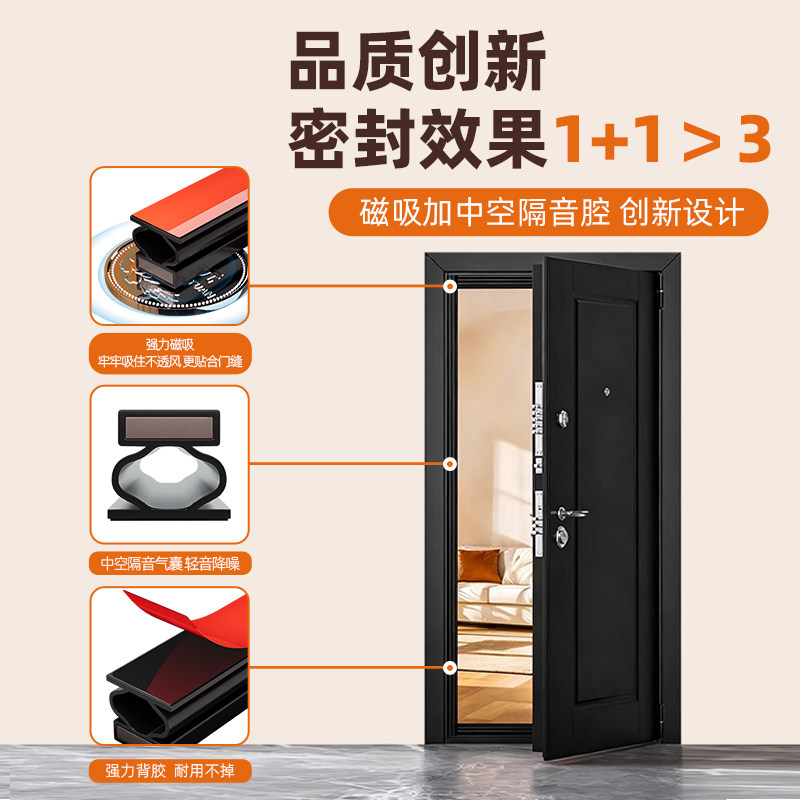 玛丽门缝密封条防盗门进户胶条窗户防风门窗玻璃隔音保暖门贴缝隙,淘宝优惠券,粉丝福利购,淘宝优惠卷