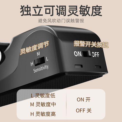 阻门器门挡门阻防狼防盗家用堵抵门器安全锁女生独居酒店报警神器 - 图2