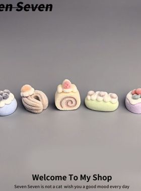 车载小可爱可爱摆件甜品车机屏幕