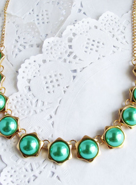 饰品大珍珠婚礼宴会项链