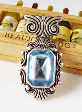 欧美饰品蓝宝石复古吊坠