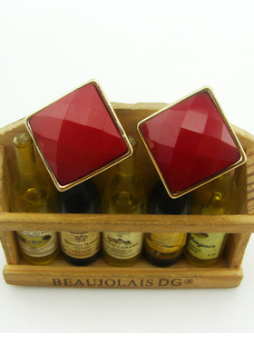 彩色宝石短款项链耳环新店5折