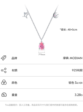 摩典925纯银轻奢高级感项链女