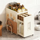 Kitchen countertop seasoning storage rack small narrow seasoning storage rack oil salt sauce vinegar seasoning stove shelf