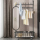 Light luxury rotating movable coat rack dressing mirror