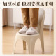 Home comfortable sedentary stool back chair plastic thickened adult and child shoe changing stool simple and fashionable children's dining chair