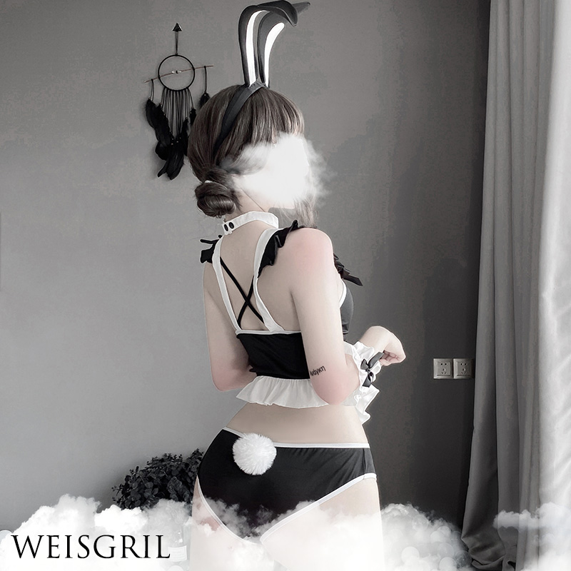 weisgril性感纯欲兔女郎cosplay兔子装情绪睡衣制服诱感女仆套装 - 图2