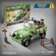 Full crown building blocks in World War II scene new color box package