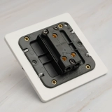 Pialt86 тупой белый минималистский ветер из нержавеющей стали Краска дома переключатель ретро бронзовый рычаг