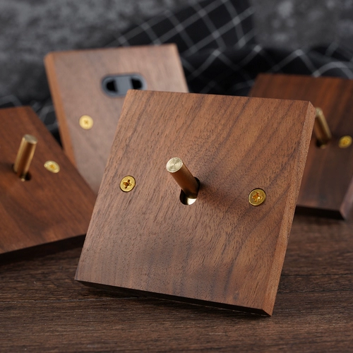 Масло для загара, латунная световая панель, ретро переключатель из натурального дерева