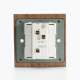 Brass retro type 86 switch socket