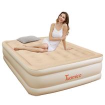 Tuomico multimeme inflatable mattress for home double thickening plus high single built-in electric pump folding inflatable bed