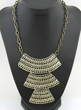 复古金色月牙锁骨链小众设计项链