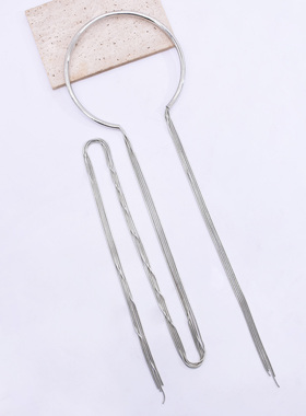 新款欧美夸张长款流苏贴颈项链女