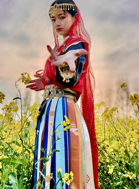 西域汉服配饰合金古风