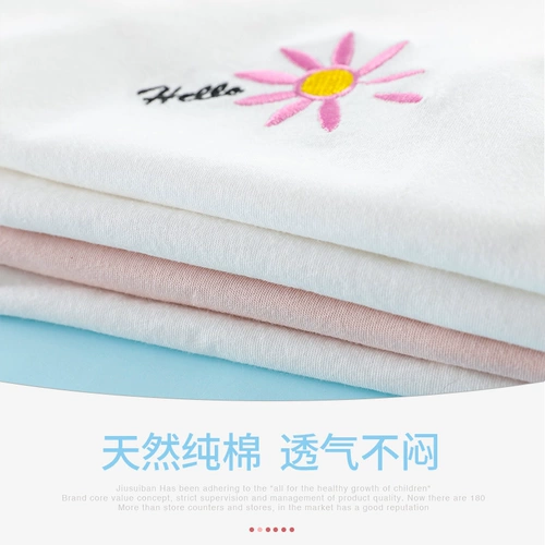 Футболка, хлопковая детская летняя летняя одежда, короткий рукав, коллекция 2022, в западном стиле, подходит для подростков